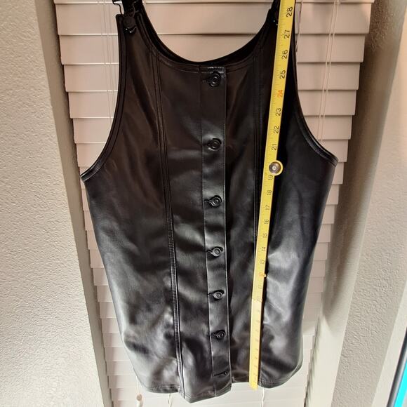 Celebrity Pink Sleeveless Button Up Size L Black Goth Dress - Picture 5 of 11